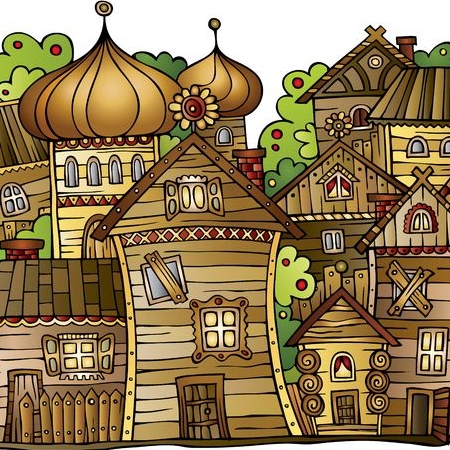 Old Wooden Village